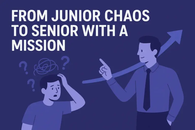 From junior chaos to senior with a mission