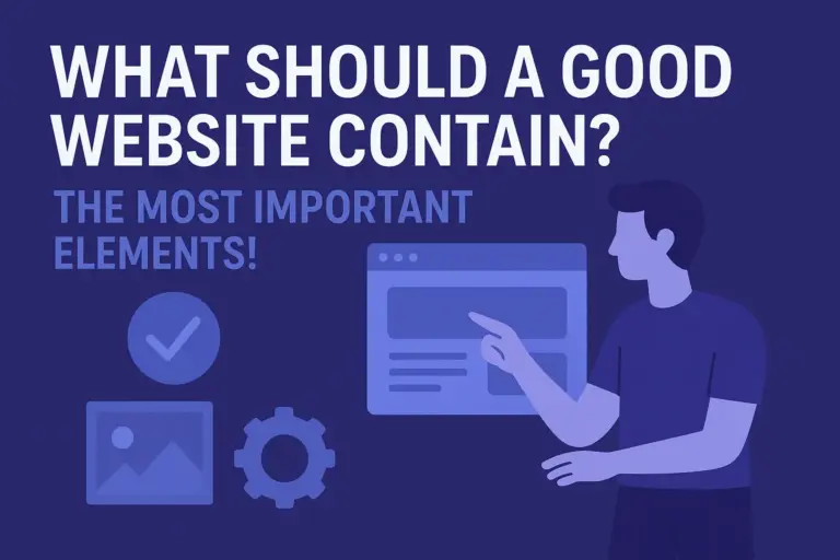 What should a good website contain? The most important elements!